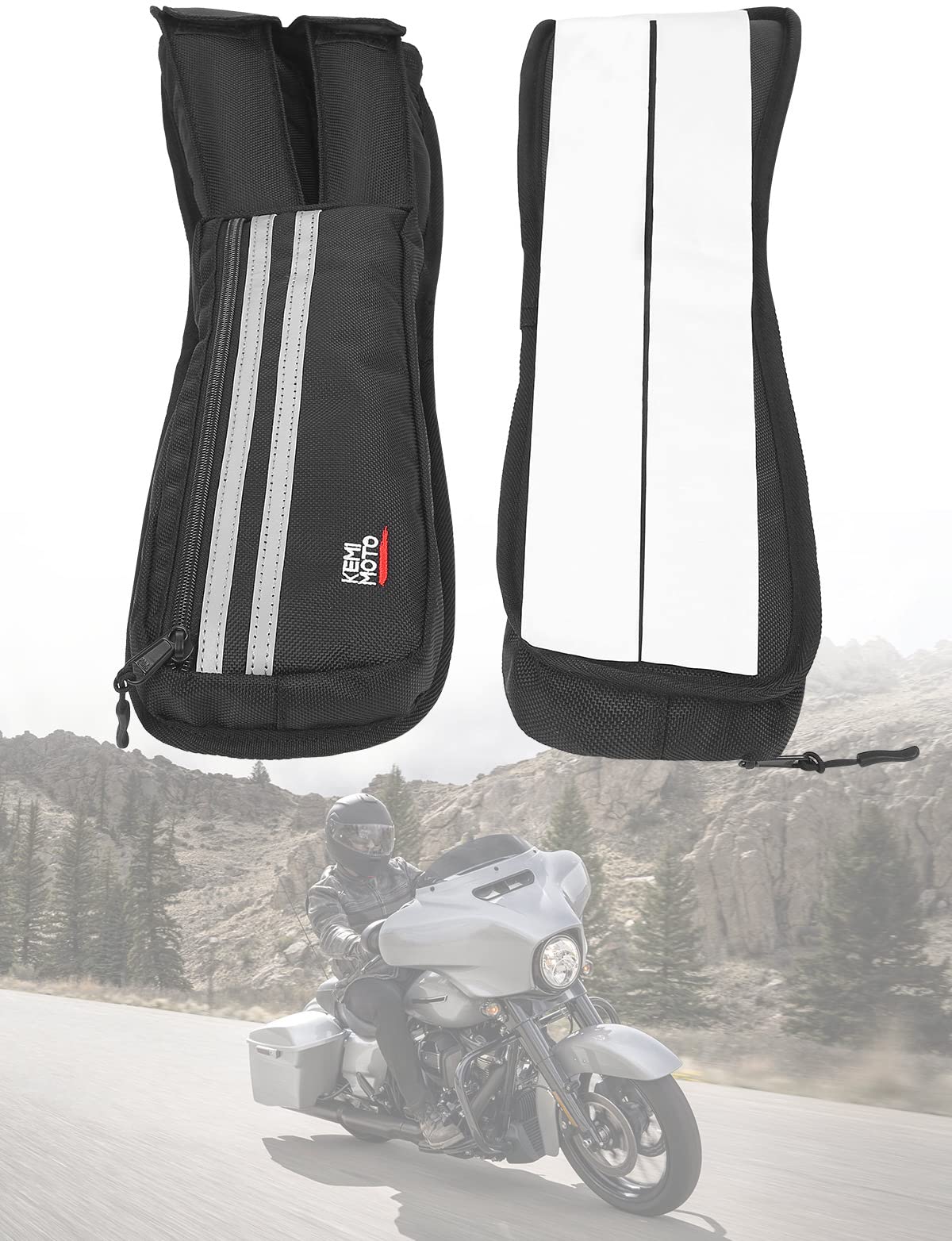 Saddlebag Lid Organizers 2 Pack for Touring Street Glide Road King - Image 6