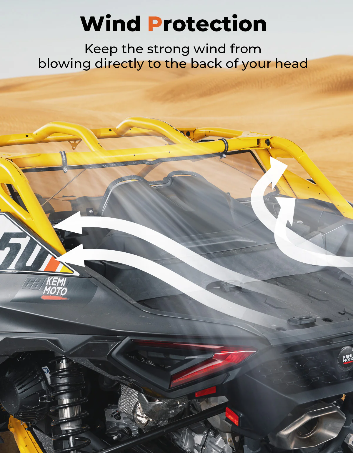 Scratch Resistant Tinted Rear Windshield for Can-Am Maverick R 2024+ - Image 3
