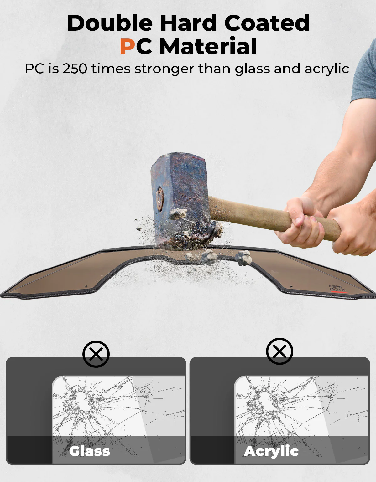 Scratch Resistant Tinted Rear Windshield for Can-Am Maverick R 2024+ - Image 5