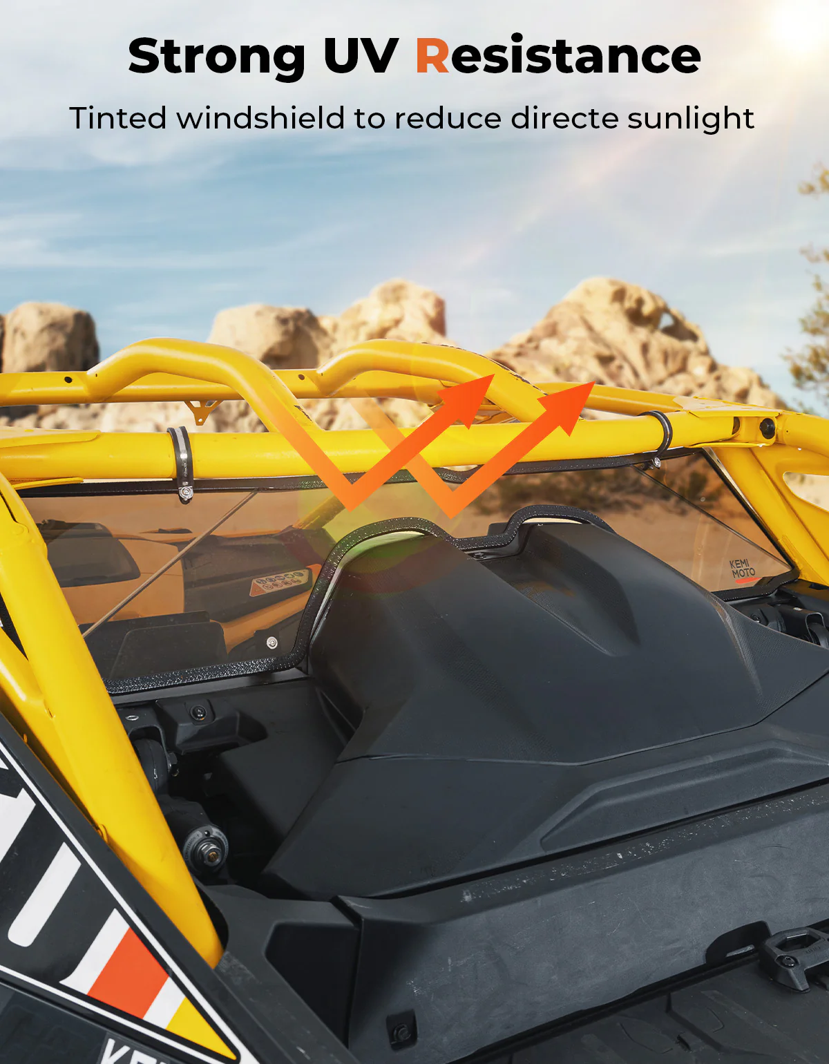 Scratch Resistant Tinted Rear Windshield for Can-Am Maverick R 2024+ - Image 7
