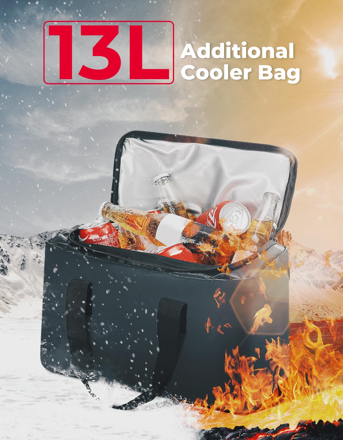ATV 76L Seat Cargo Bag /Cushion Soft Cooler Bags - Image 3