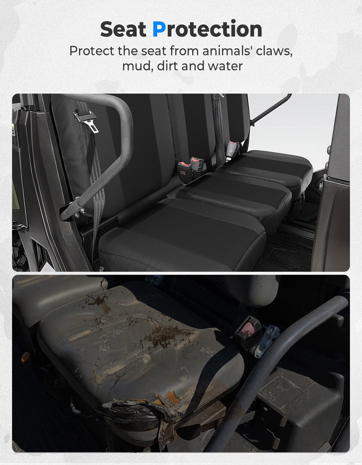 Water-resistant Seat Cover with Storage Pocket for Tracker 800SX - Image 4