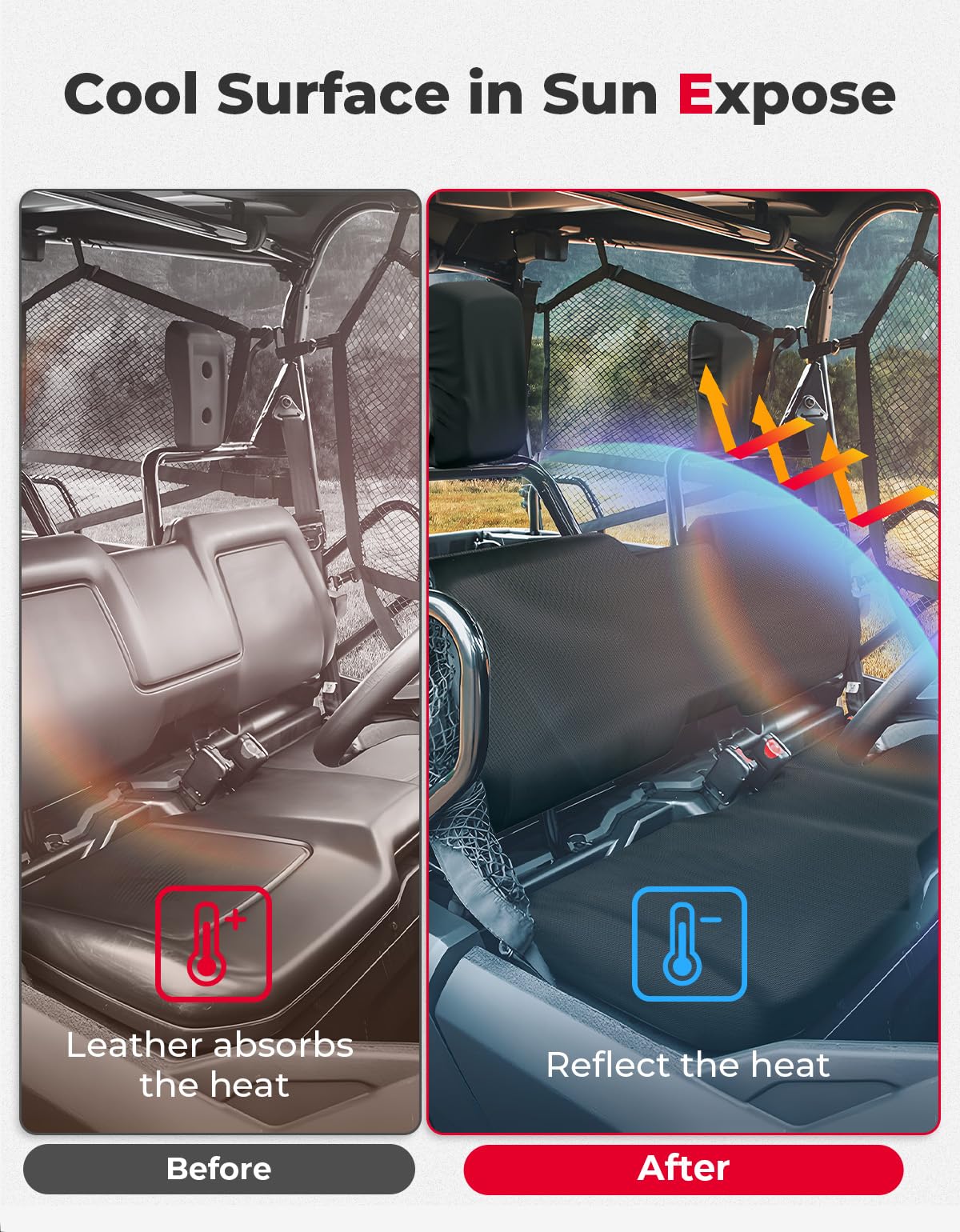 Seat Covers for Pioneer 700 700-4 2014-2024 (Black) - Image 4