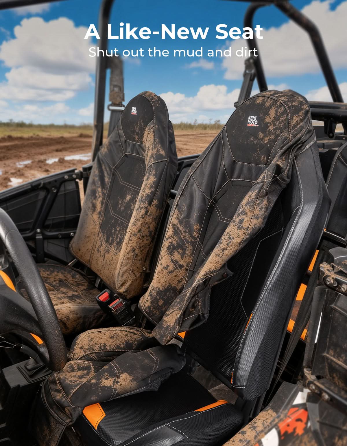 Seat Covers with Pocket for Polaris RZR XP 1000 / XP Turbo / RS1 (2014–2023) - Image 3