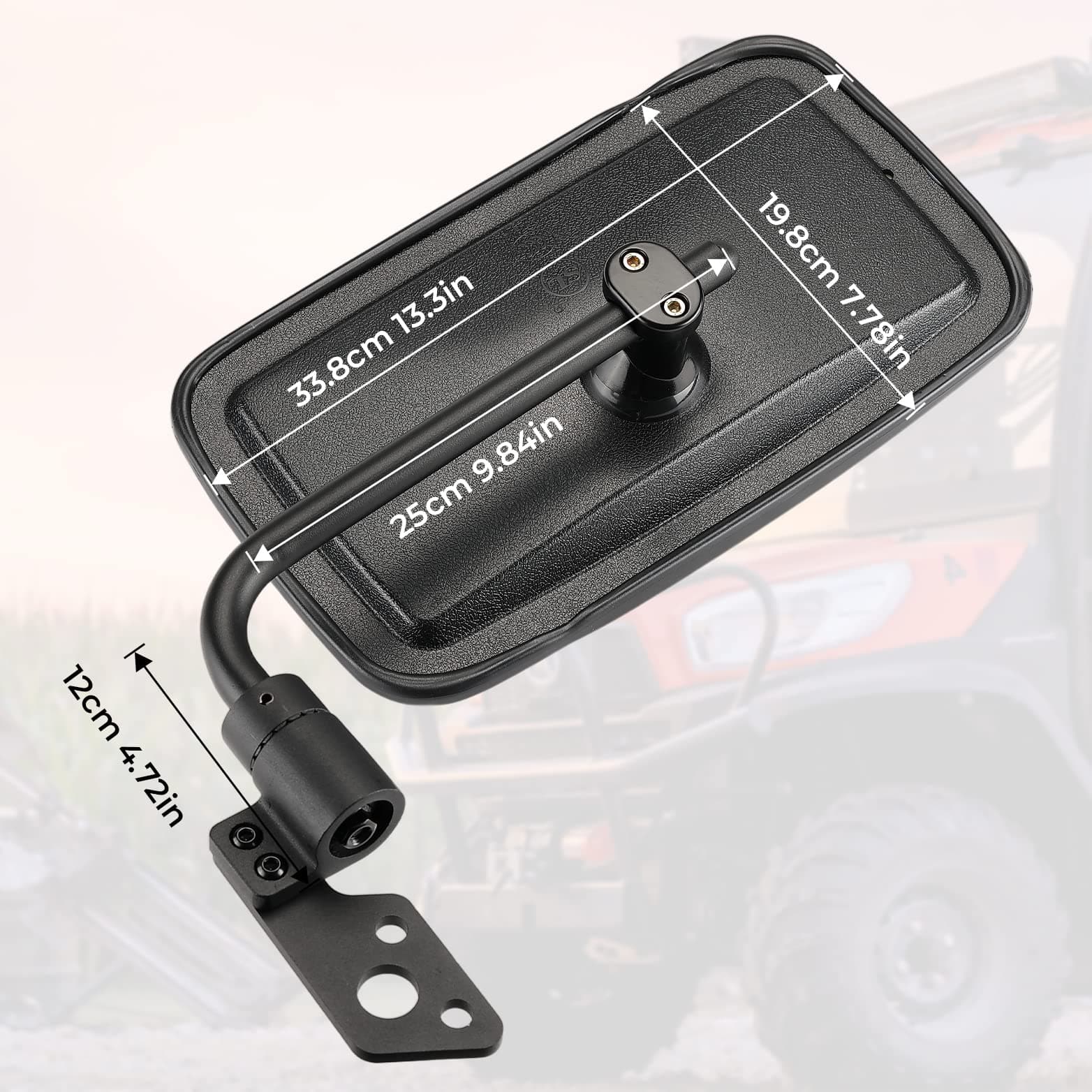 Set of Side View Mirrors for Kubota RTV X1100C - Image 5