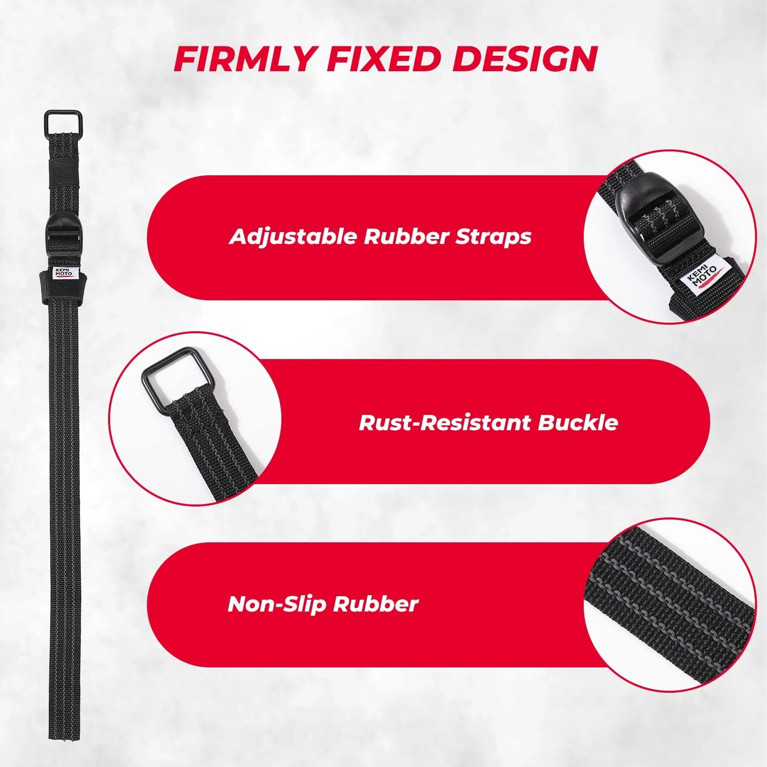 Shovel Holder Rubber Roof Rack Straps Fits 1.5"-3.5" Diameter Tools - Image 3