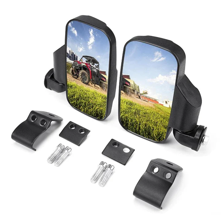 Side Mirrors & Camouflage Seat Cover for Polaris Ranger - Image 2