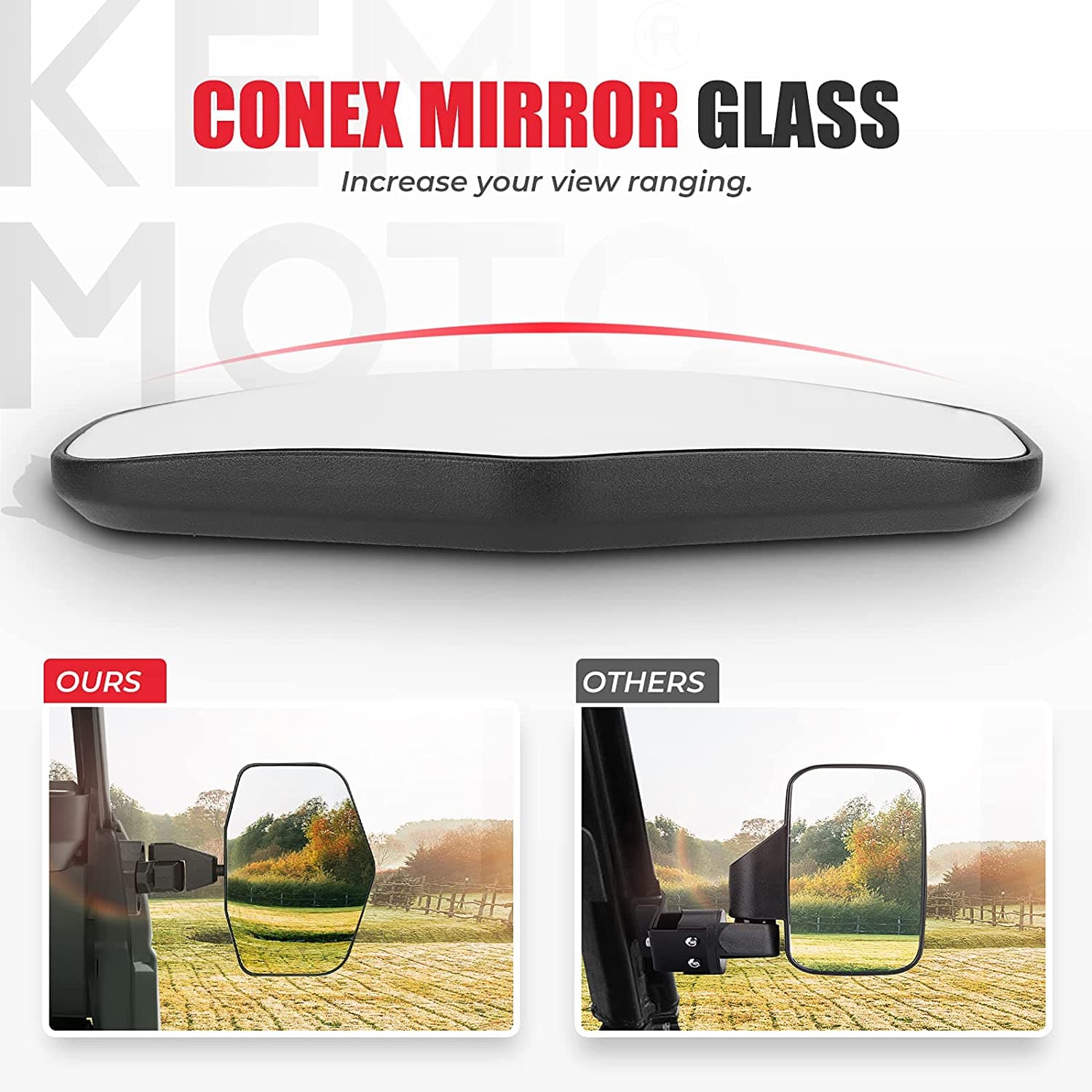 Side Mirrors Aluminum for Can Am Defender (one pair) - Image 3