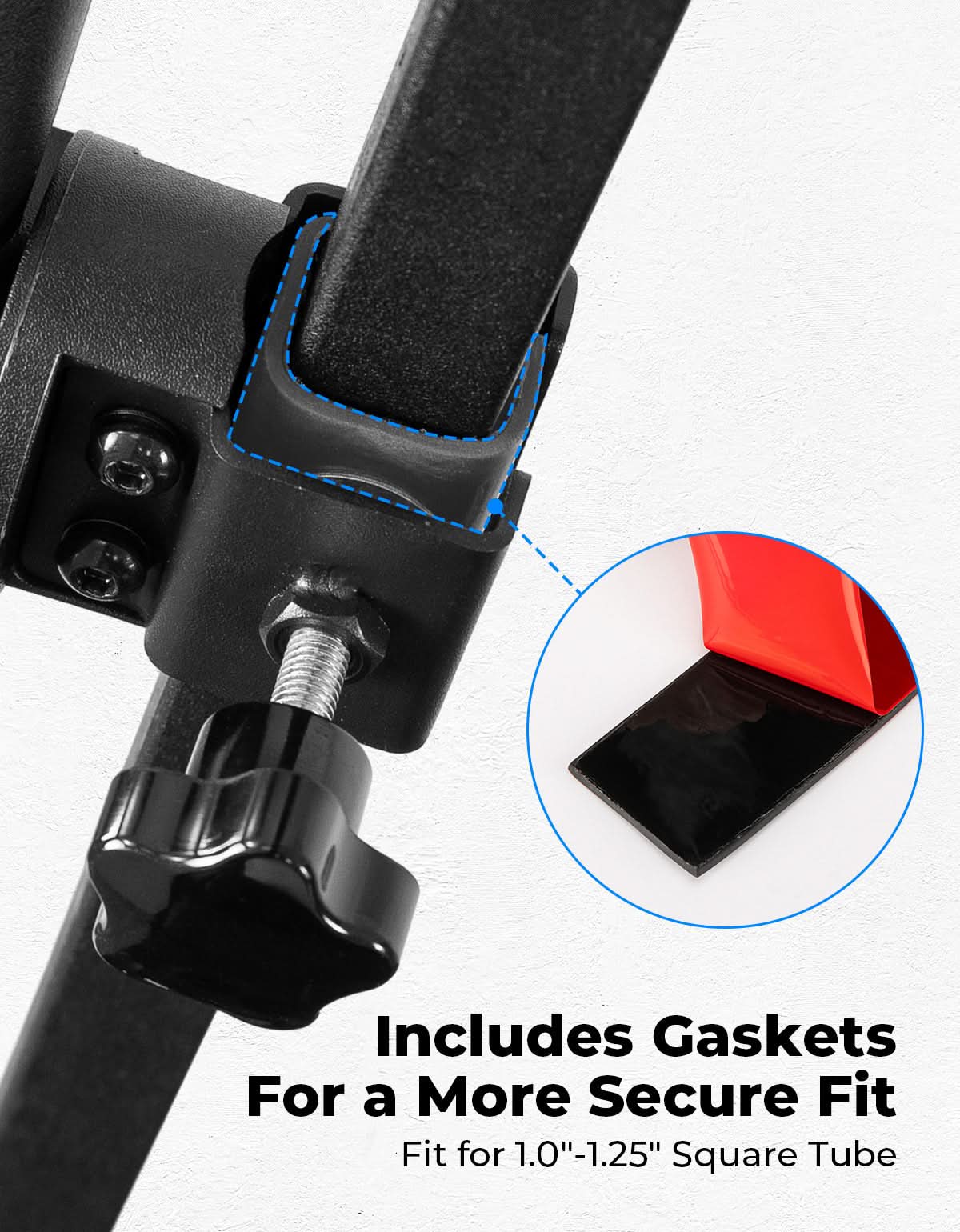 Side Mirrors For Golf Cart Square Tube Mount - Image 3