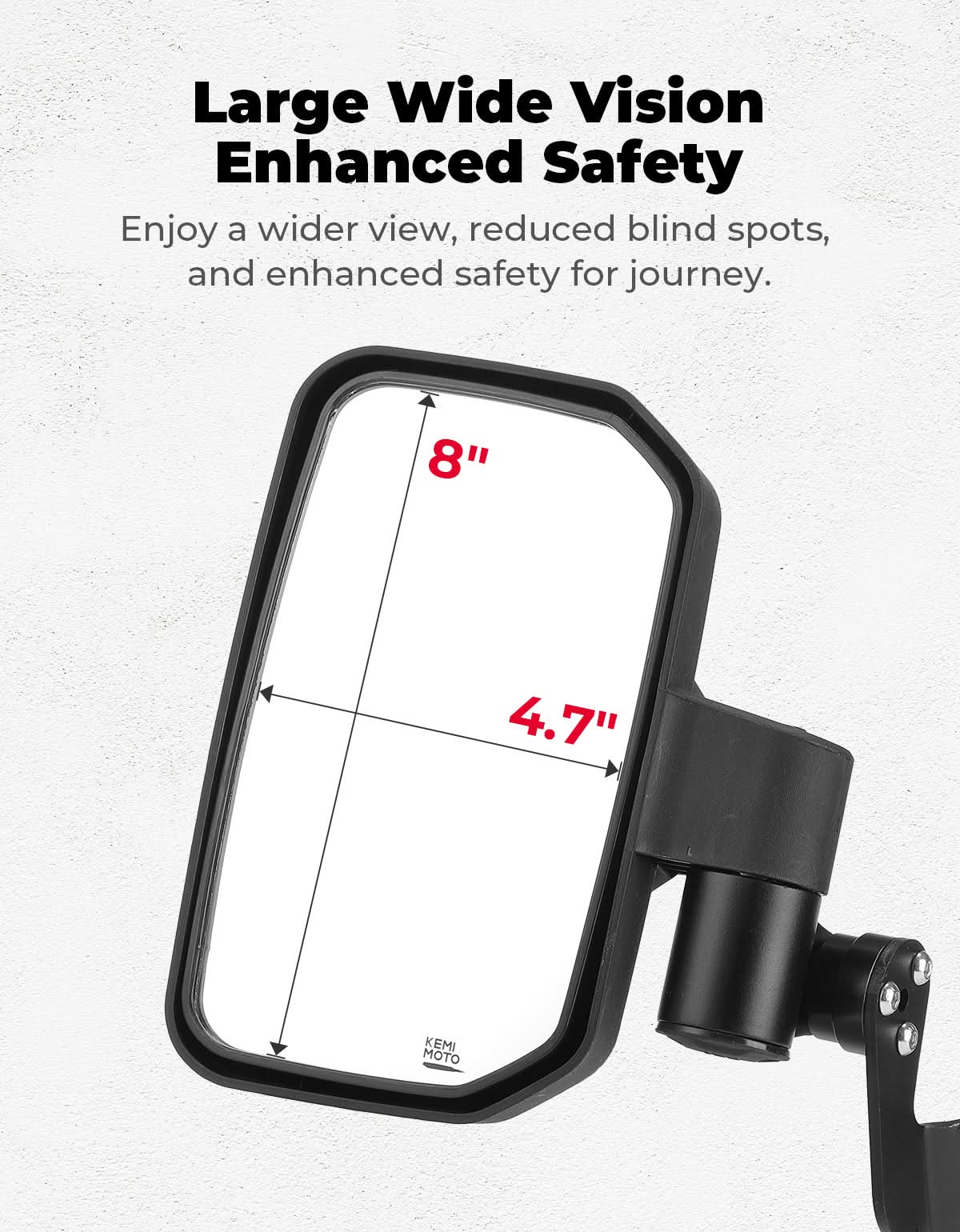 Side Mirrors with Spring Back Feature for Polaris General 1000 / XP 1000 / 4 1000 (2016–2026) - Image 5