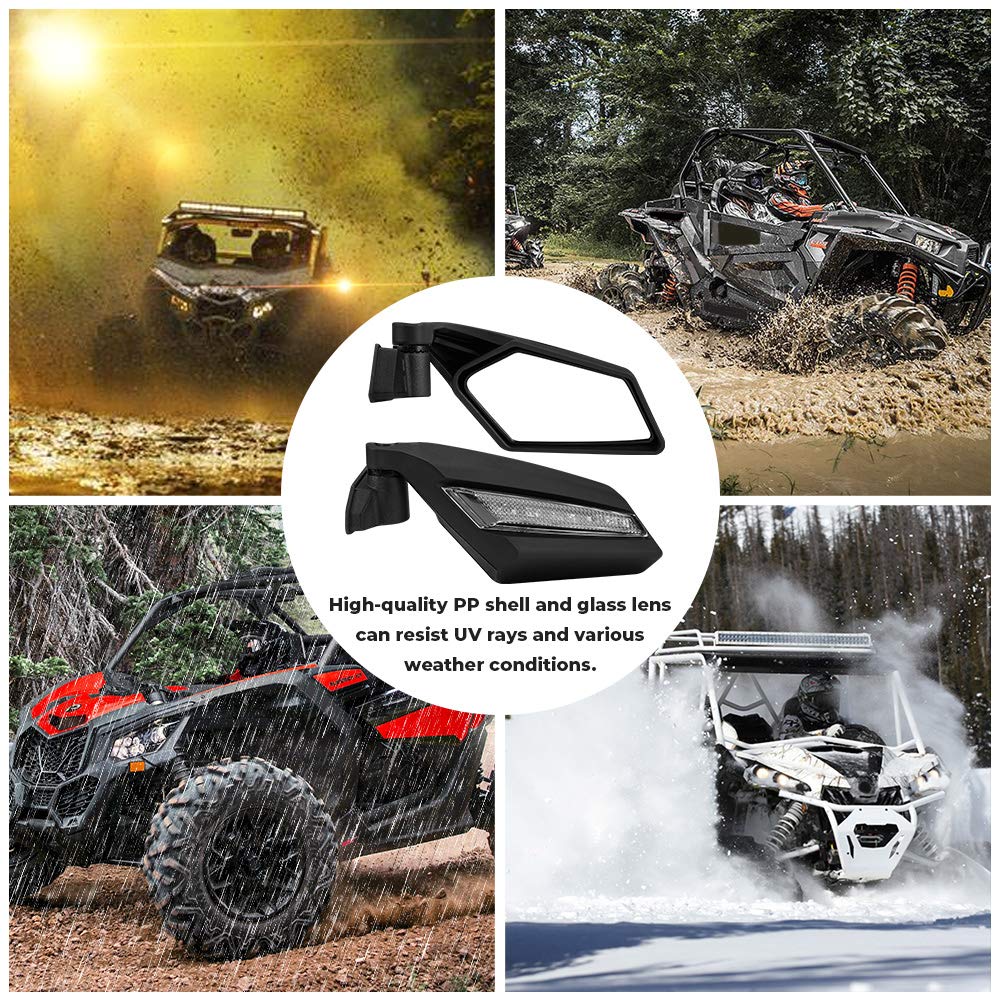 One Pair LED Side Mirrors for Can-Am Maverick X3 | X3 MAX - Image 7