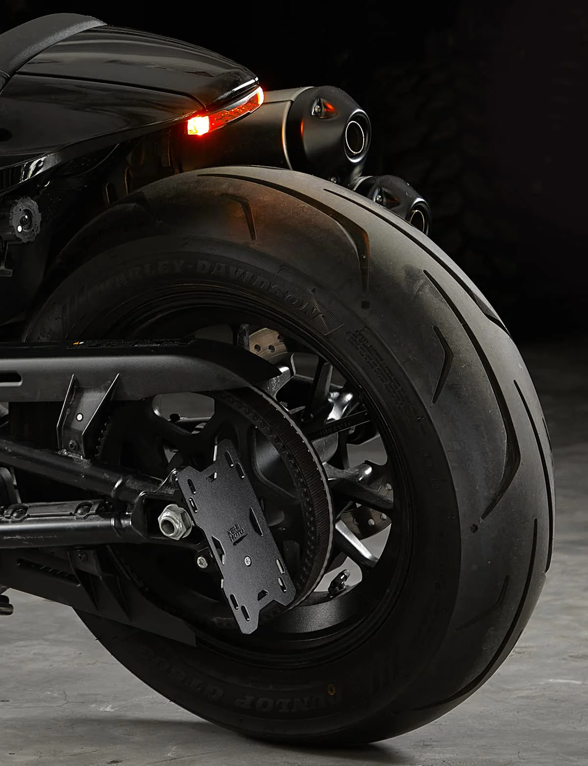 Motorcycle Side License Plate Holder Bracket with LED Light for Sportster S RH1250 - Image 6