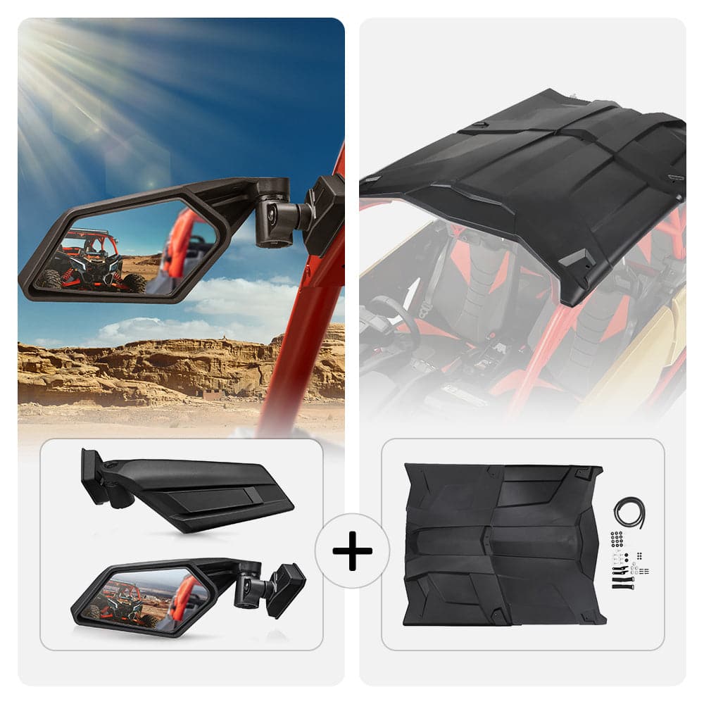 Side View Mirror & Hard Roof for Can-Am Maverick X3 Max - Image 12