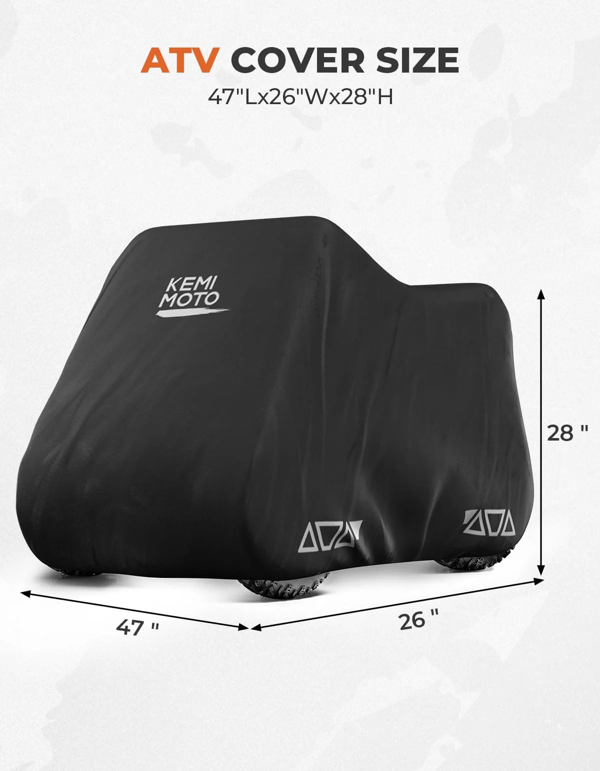 Small ATV 300D Heavy Duty Cover for X-PRO 40cc Eagle 40cc Razor Dirt Quad - Image 2