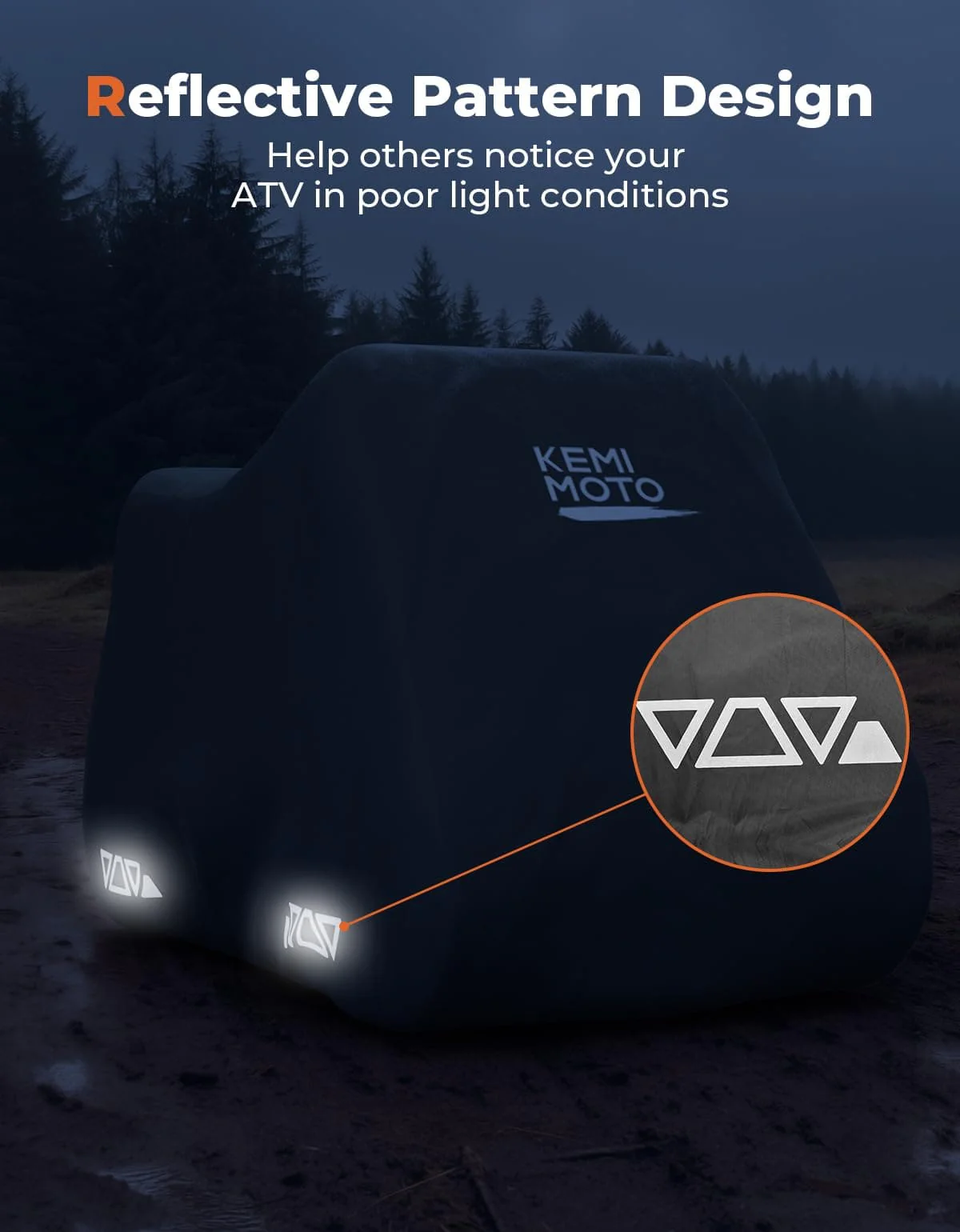 Small ATV 300D Heavy Duty Cover for X-PRO 40cc Eagle 40cc Razor Dirt Quad - Image 5