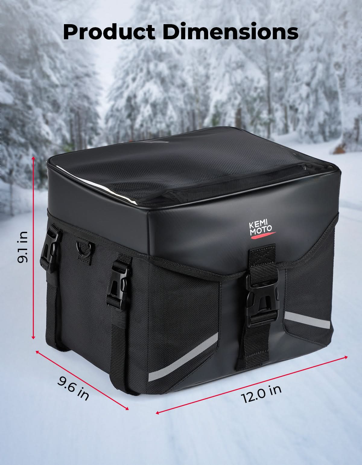 Snowmobile ATV Gear Bag 16L, Water-Resistant Storage Pack - Image 4