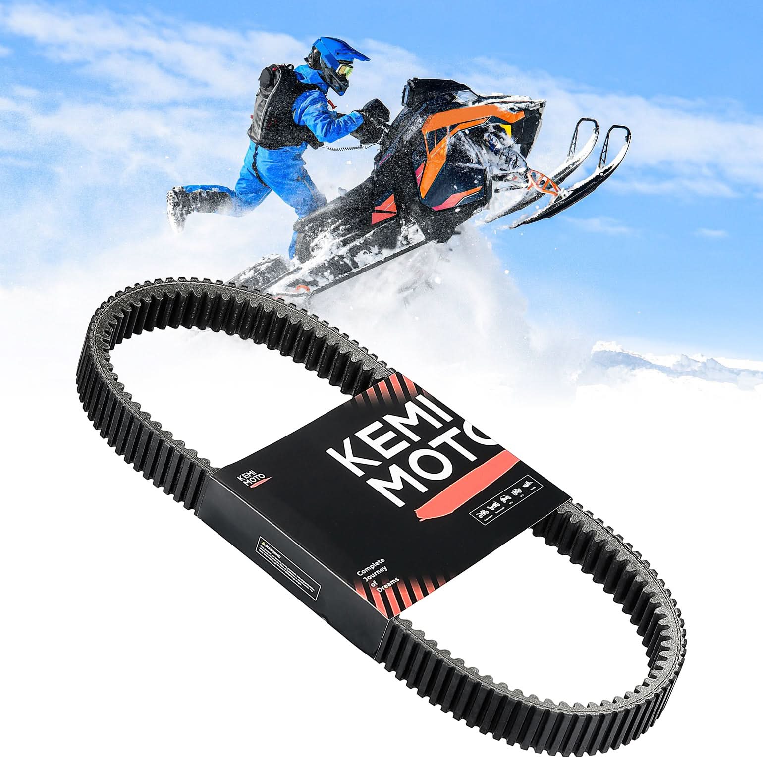 Snowmobile Drive Belt CVT Belt for Polaris 850 RMK/Khaos/PRO RMK/Slash (155/165/146)