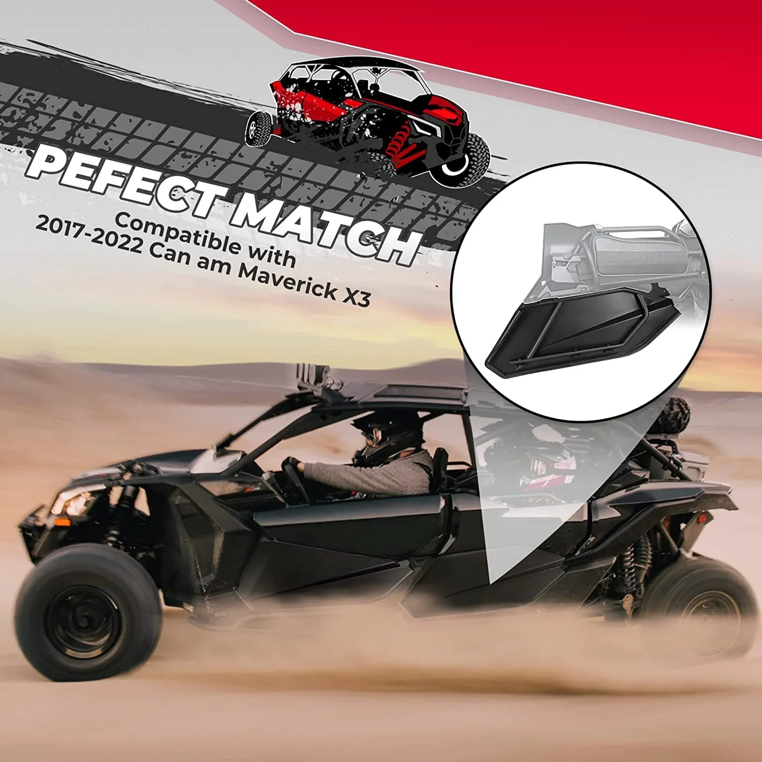 Soft Cab Enclosure and Lower Door Inserts for Can-Am Maverick X3 MAX - Image 11