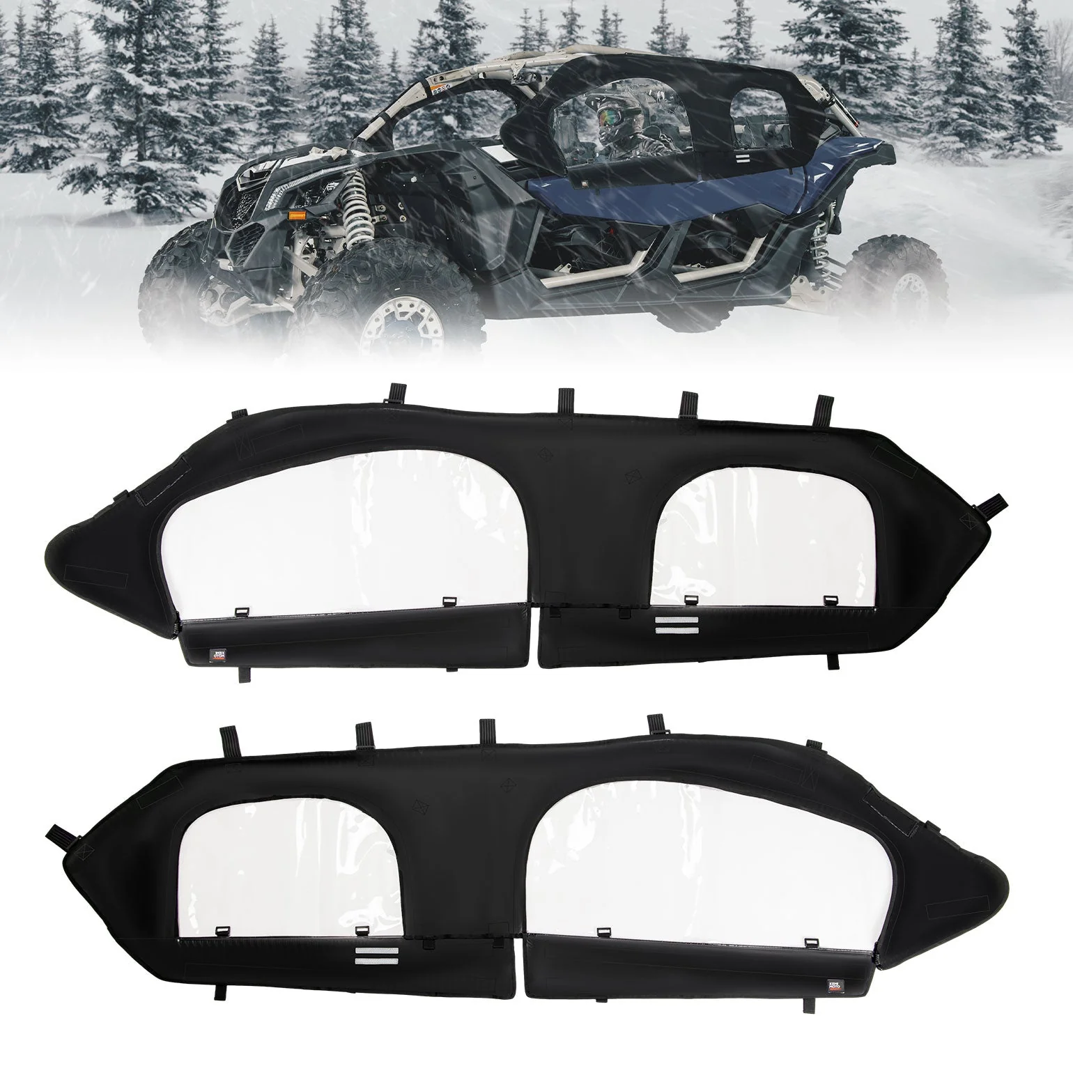 Soft Cab Enclosure and Lower Door Inserts for Can-Am Maverick X3 MAX - Image 2