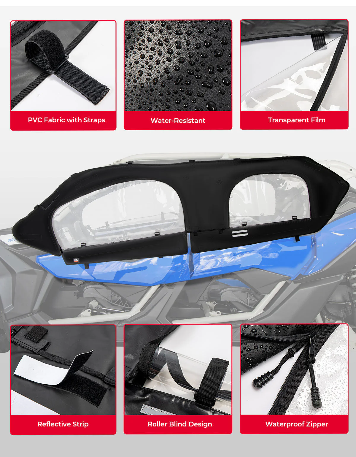 Soft Cab Enclosure and Lower Door Inserts for Can-Am Maverick X3 MAX - Image 7