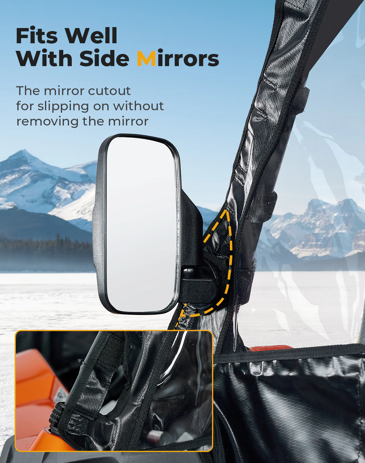 Soft Cab Enclosure Doors for CFmoto ZForce 500 | 800 | 1000 - Image 3