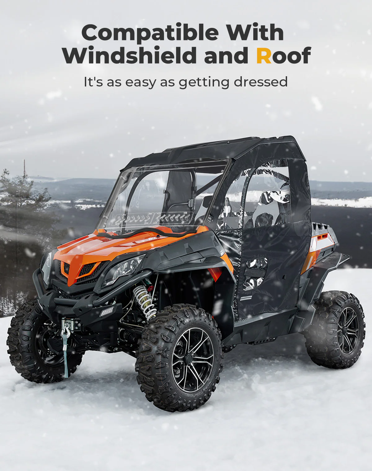 Soft Cab Enclosure Doors for CFmoto ZForce 500 | 800 | 1000 - Image 4