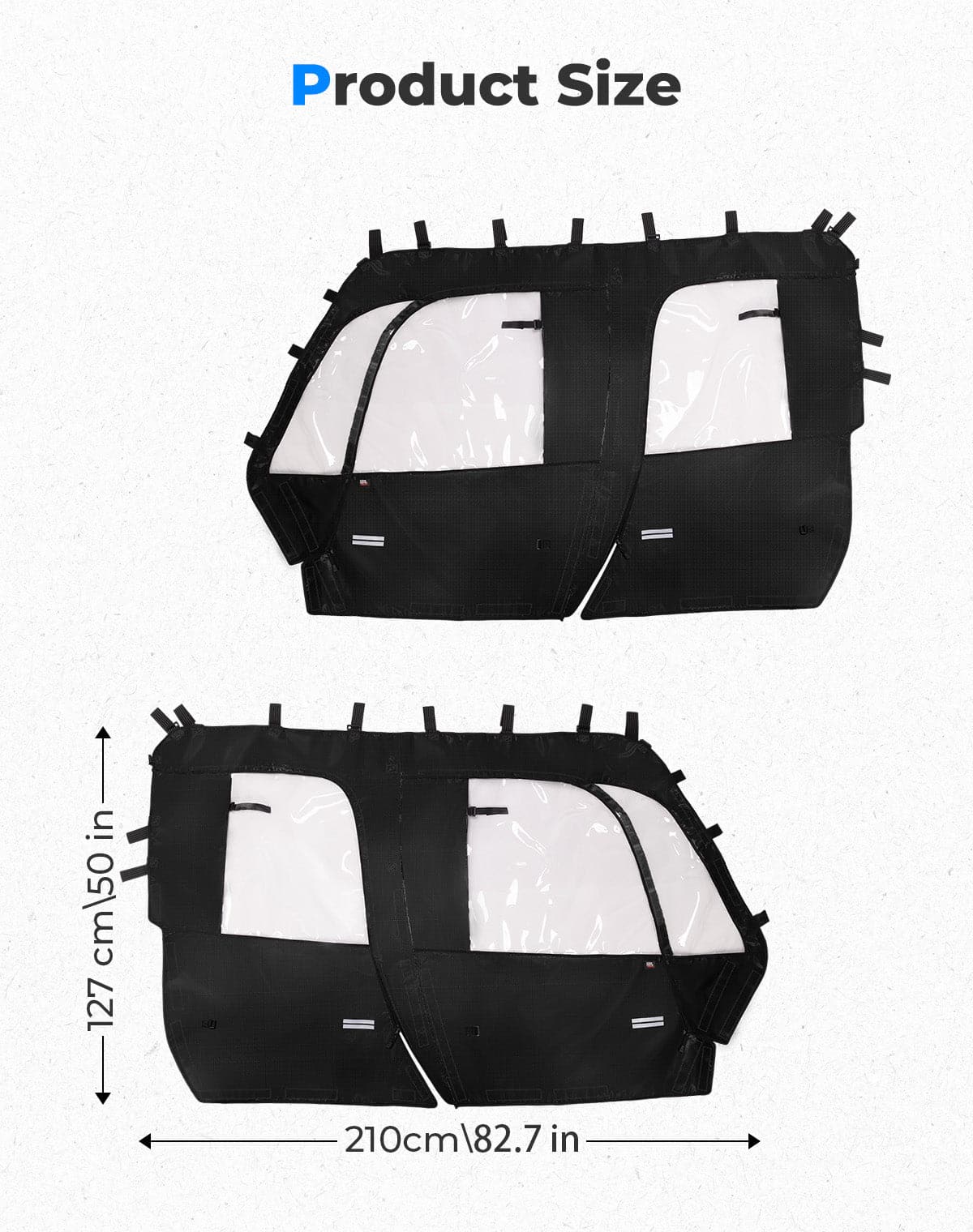 Soft Cab Enclosure Doors for Tracker 800SX Crew 2020+ - Image 6