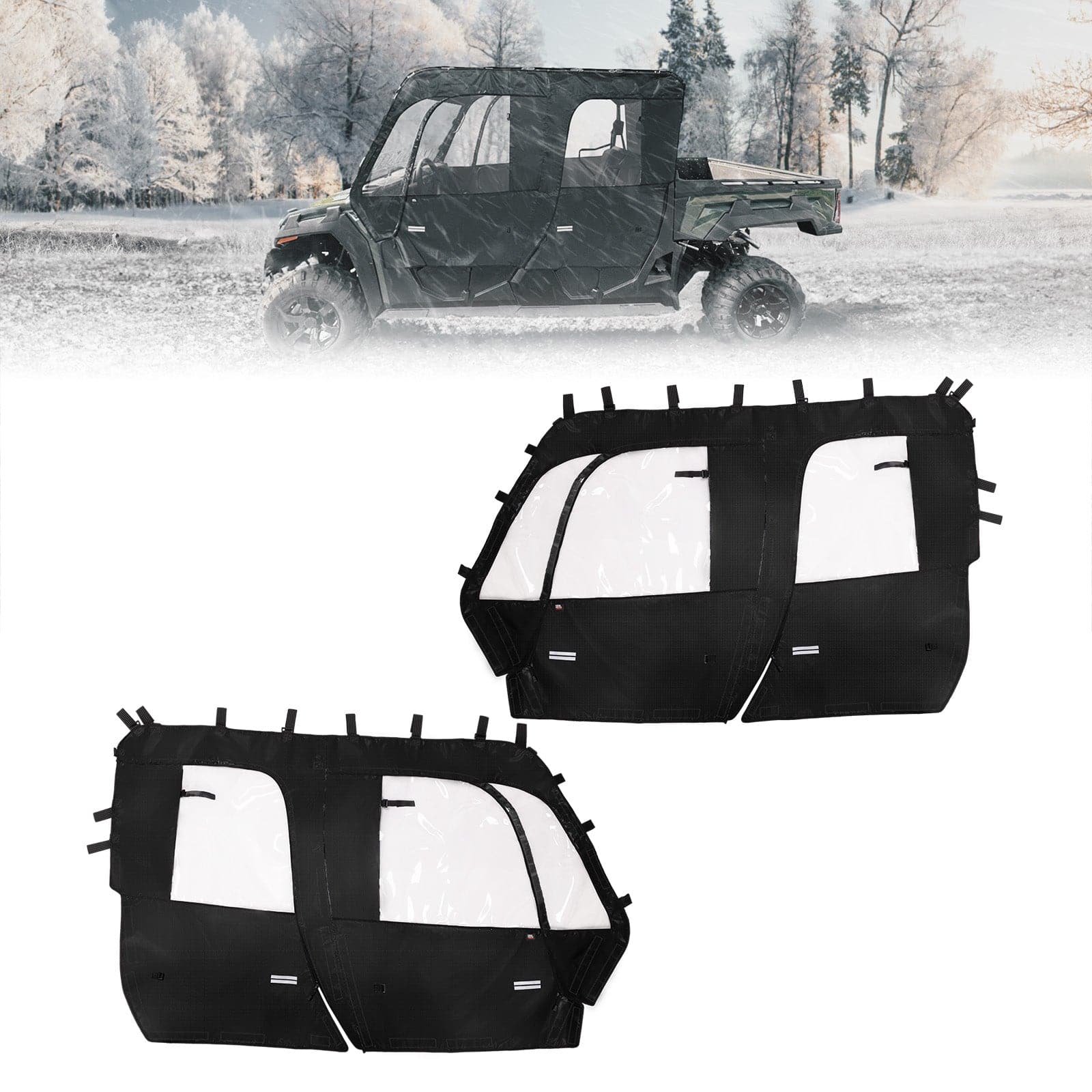 Soft Cab Enclosure Doors for Tracker 800SX Crew 2020+ - Image 8