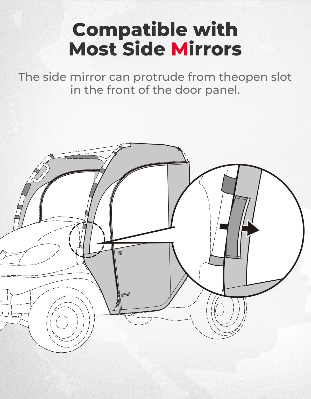 Soft Cab Enclosure Doors & Rear Soft Windshield for Kubota RTV - Image 5
