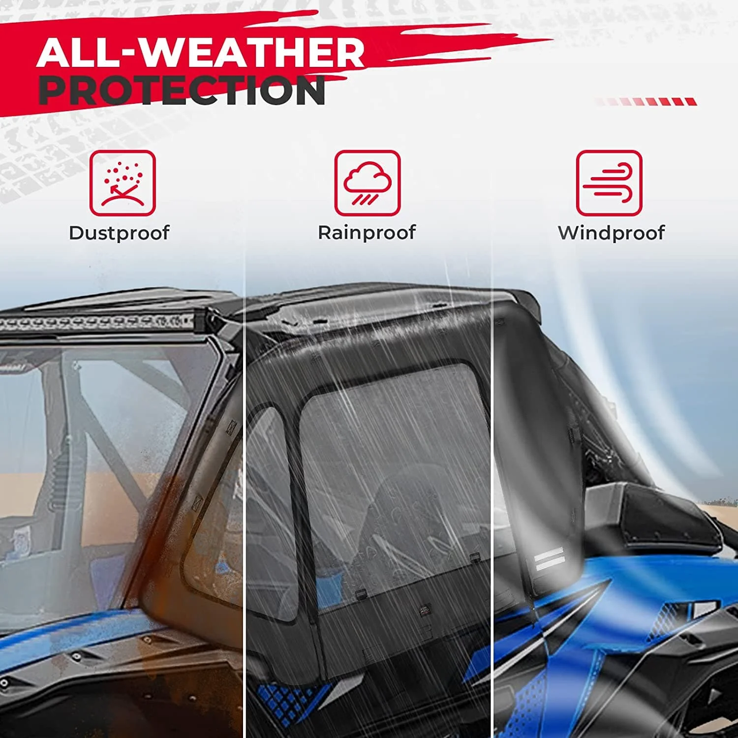 Soft Cab Enclosures & Fender Flares for Kawasaki Teryx KRX 1000 - Image 3