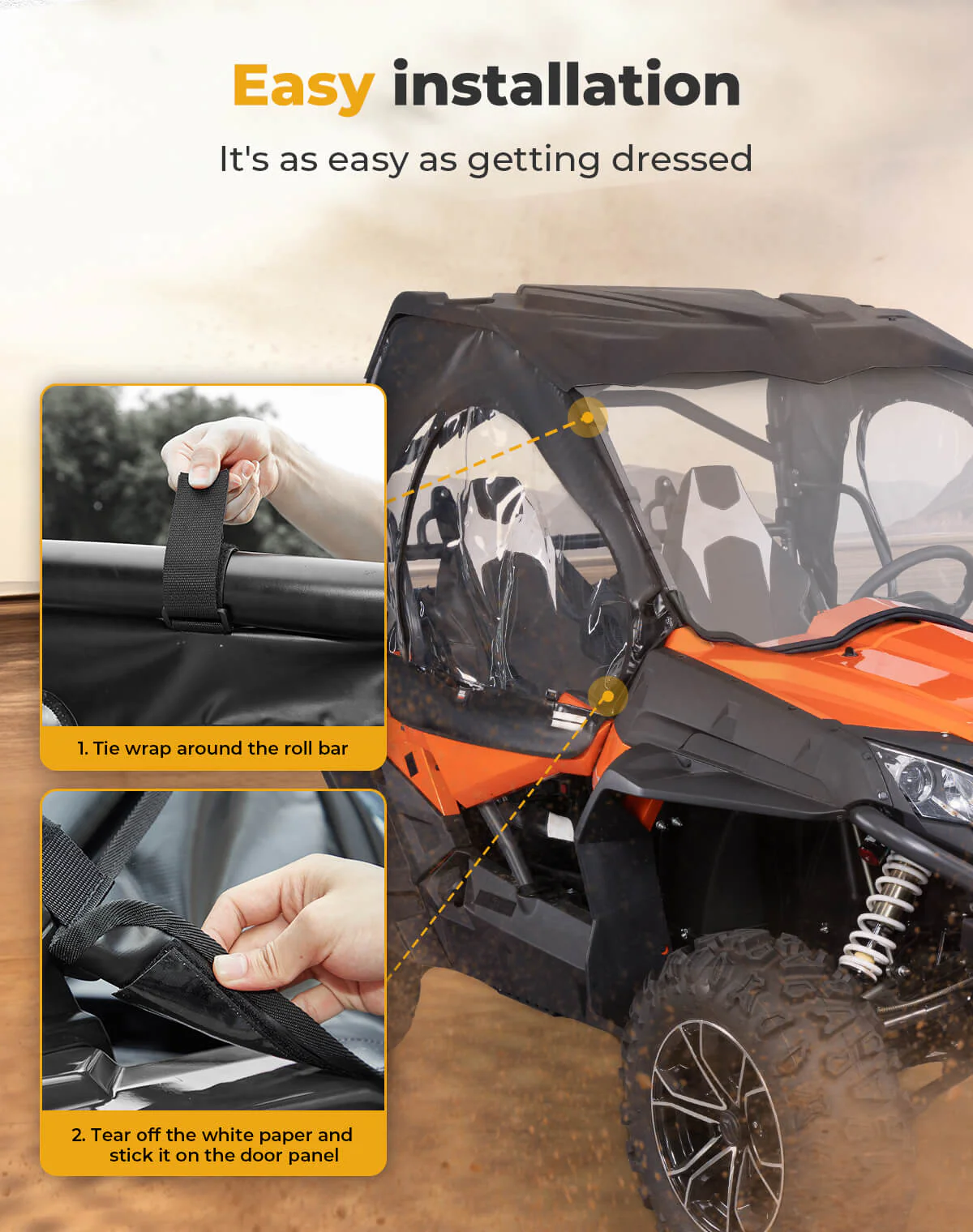 Soft Cab Enclosures for CFMOTO ZFORCE 500 | 800 | 1000 - Image 4