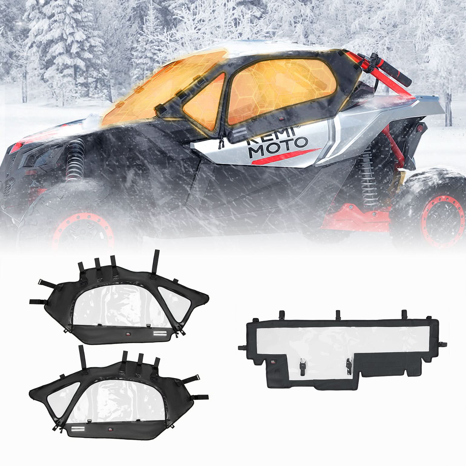Soft Cab Enclosures & Soft Rear Windshield for Can-Am Maverick X3