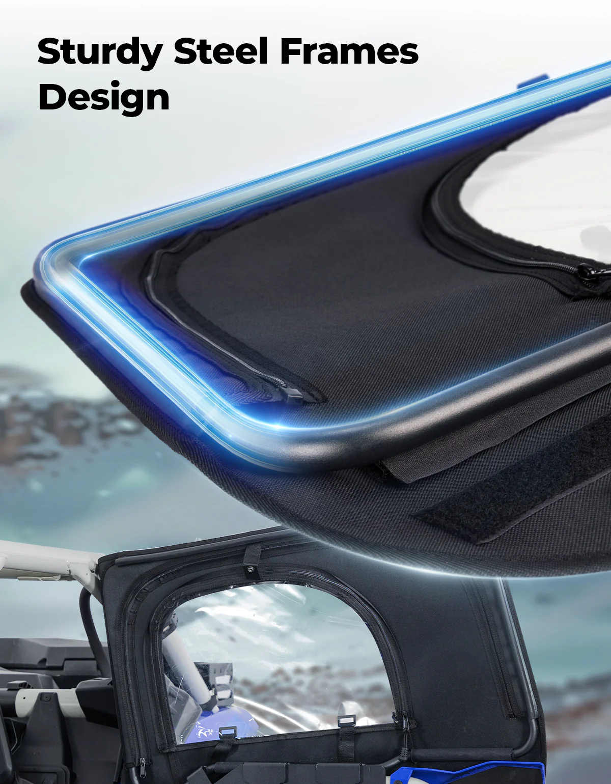 Soft Cab Enclosures with Metal Frame for Can-Am Maverick X3 MAX - Image 5