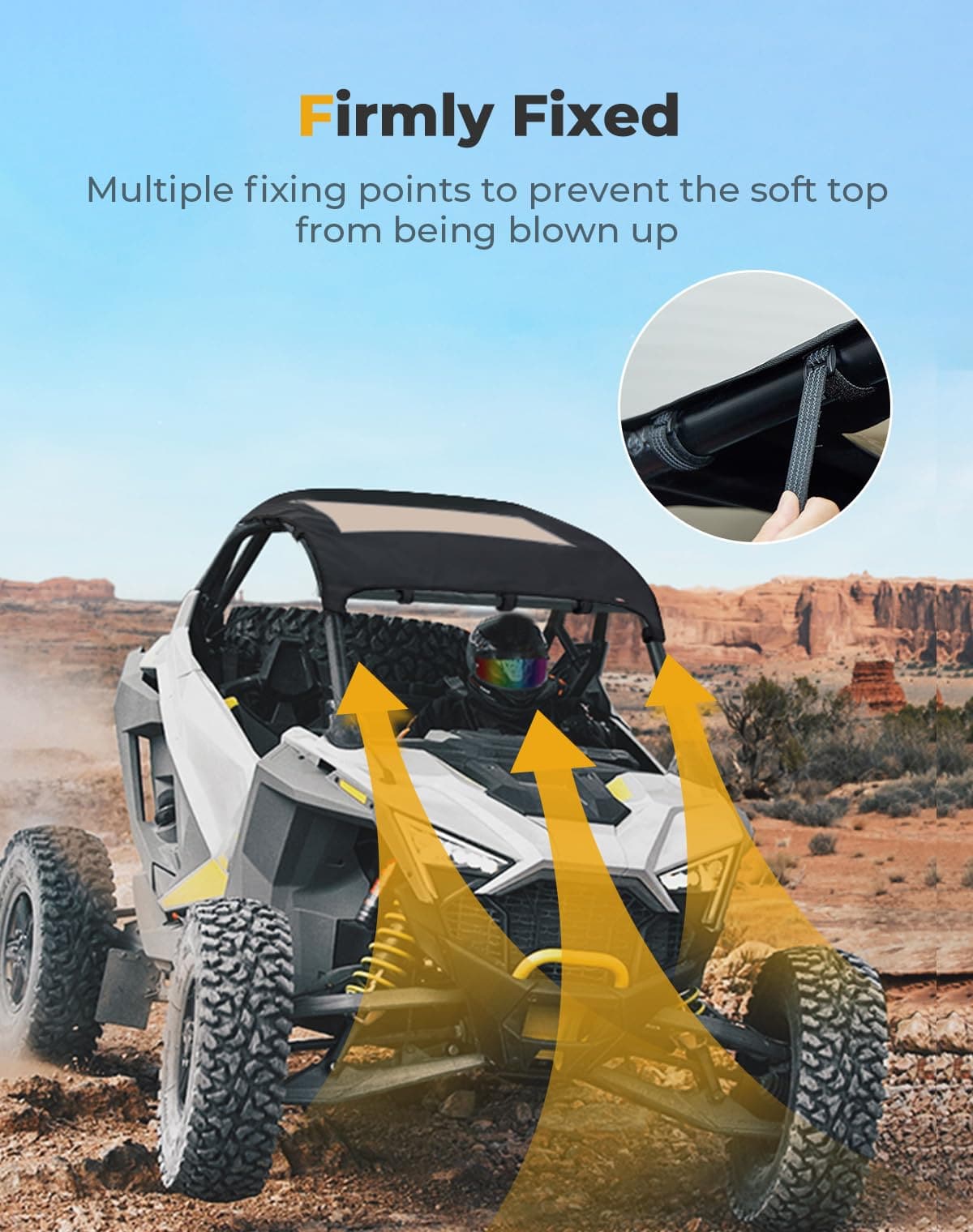 Soft Canvas Roof for Polaris RZR PRO R 2022-2024 - Image 5