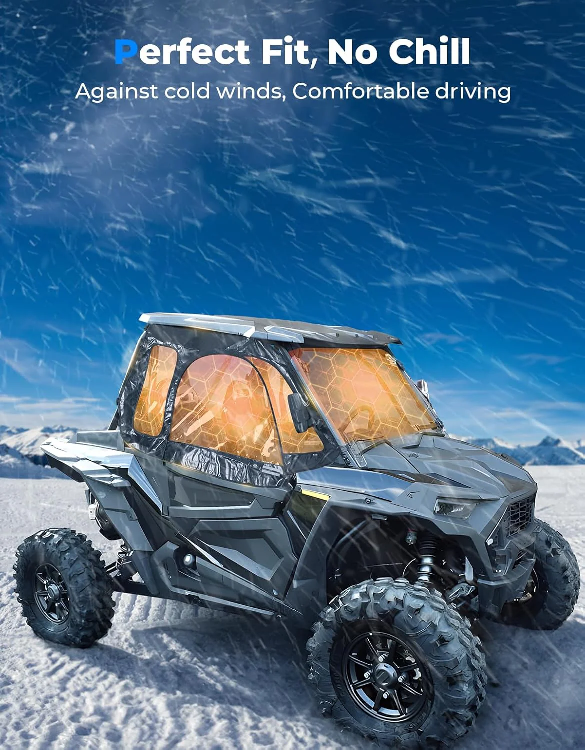 Soft Cab Enclosure Upper Windows for 2014+ Polaris RZR XP 1000/Turbo - Image 4