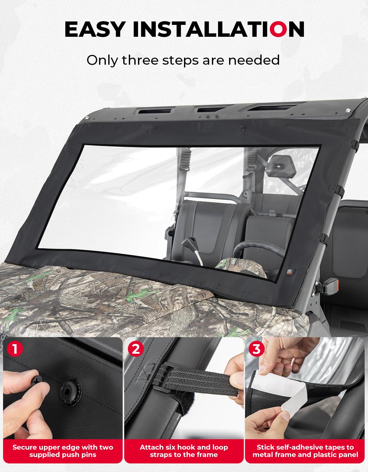 Soft Front Windshield / Window for CFMOTO Uforce 1000/1000XL - Image 5