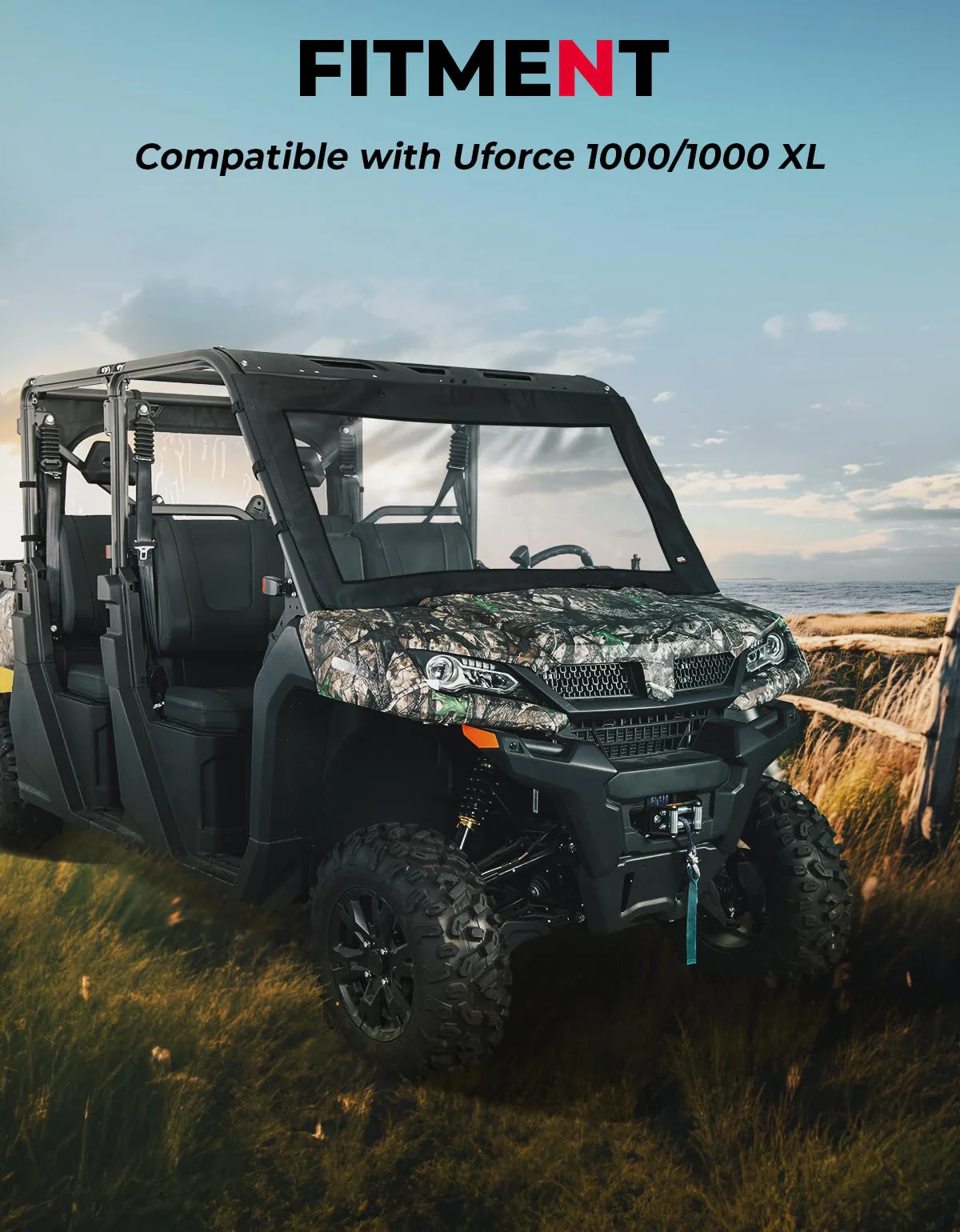 Soft Front Windshield / Window for CFMOTO Uforce 1000/1000XL - Image 6