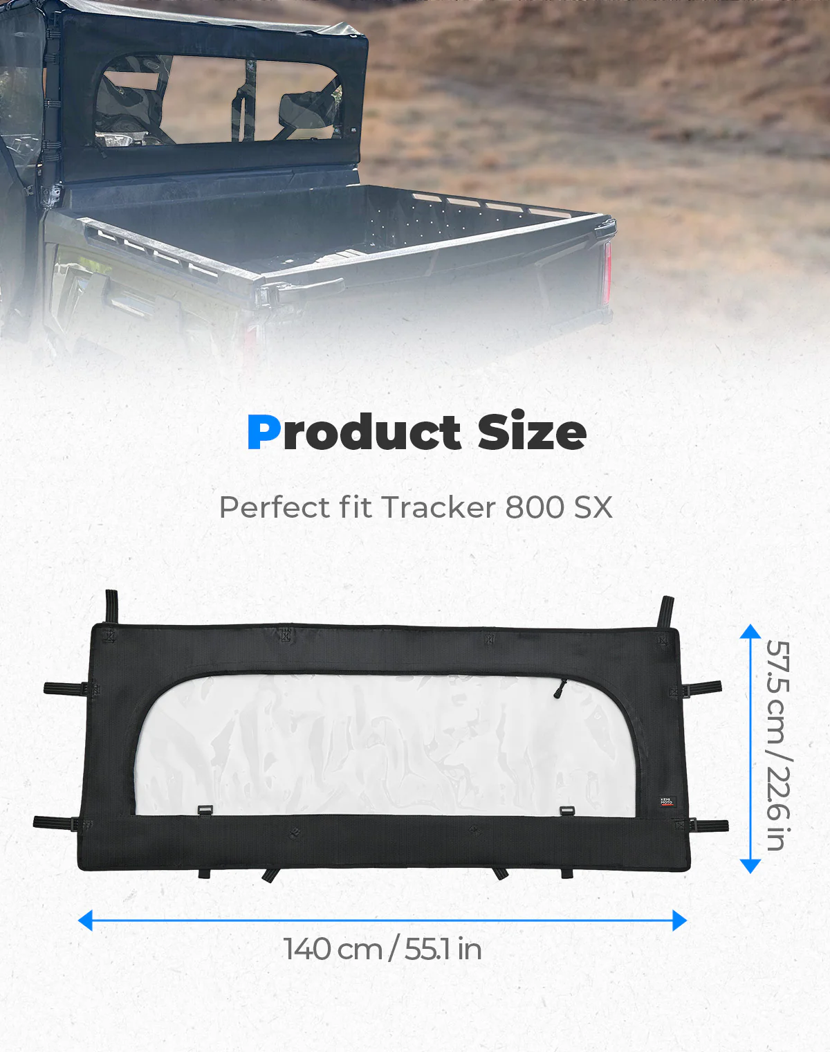 Soft Rear Window Net for Tracker 800SX | CREW 2020-2024 - Image 6