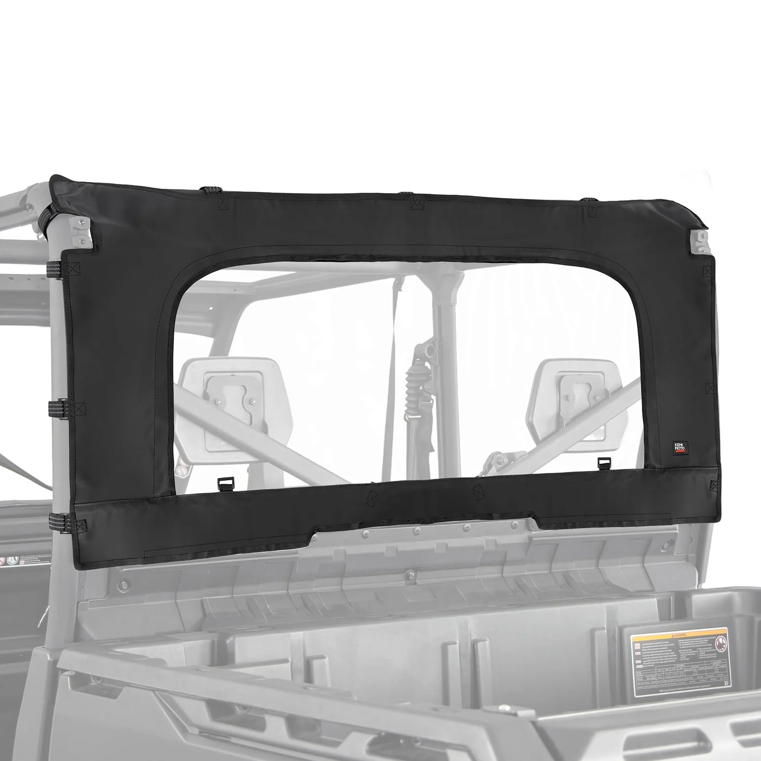 Soft Rear Windshield with Zipper for Can-Am Defender HD10|9|8|7|5 - Image 8