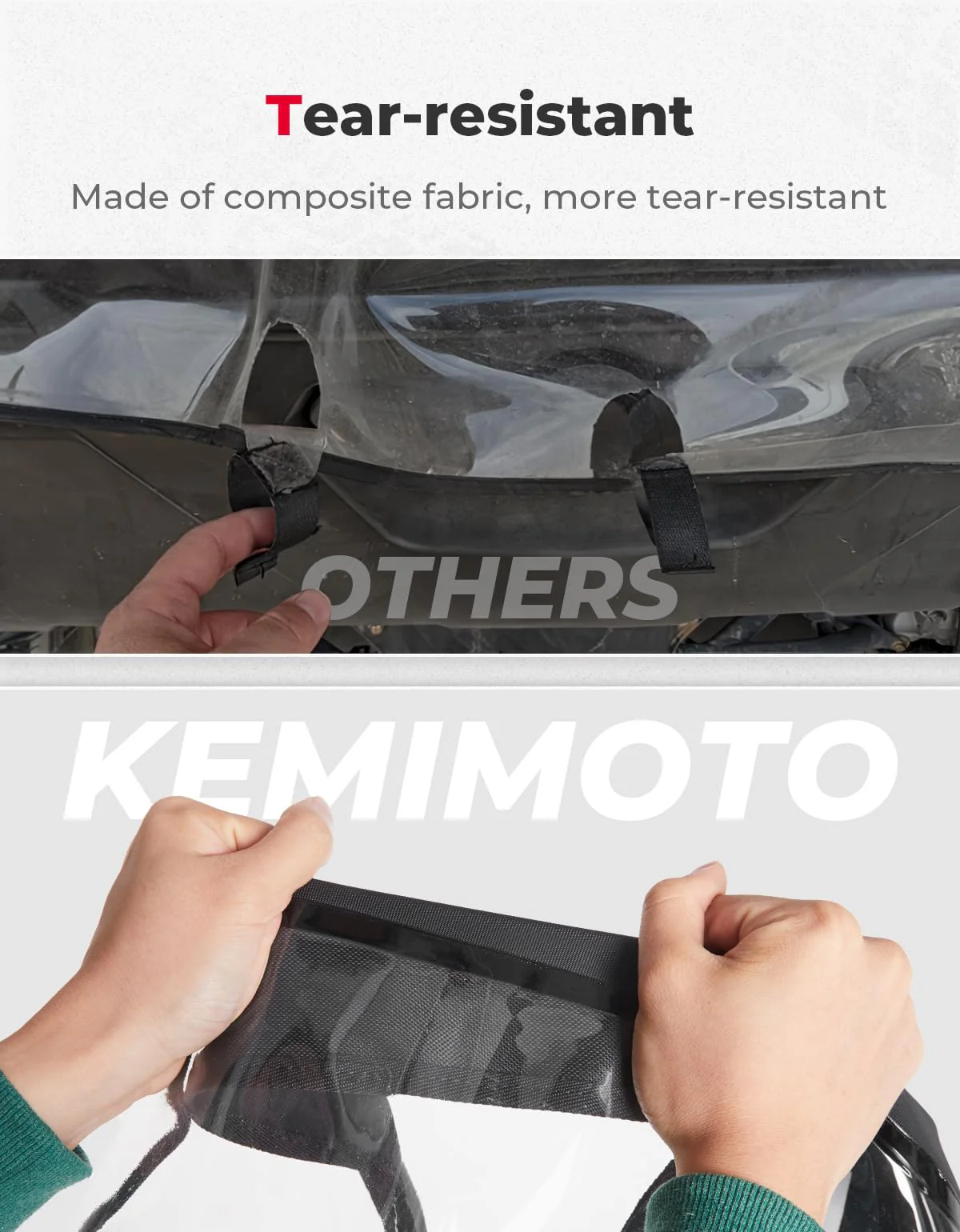 Fabric Soft Rear Windshield for Can-Am Defender HD10|9|8|7|5 - Image 5