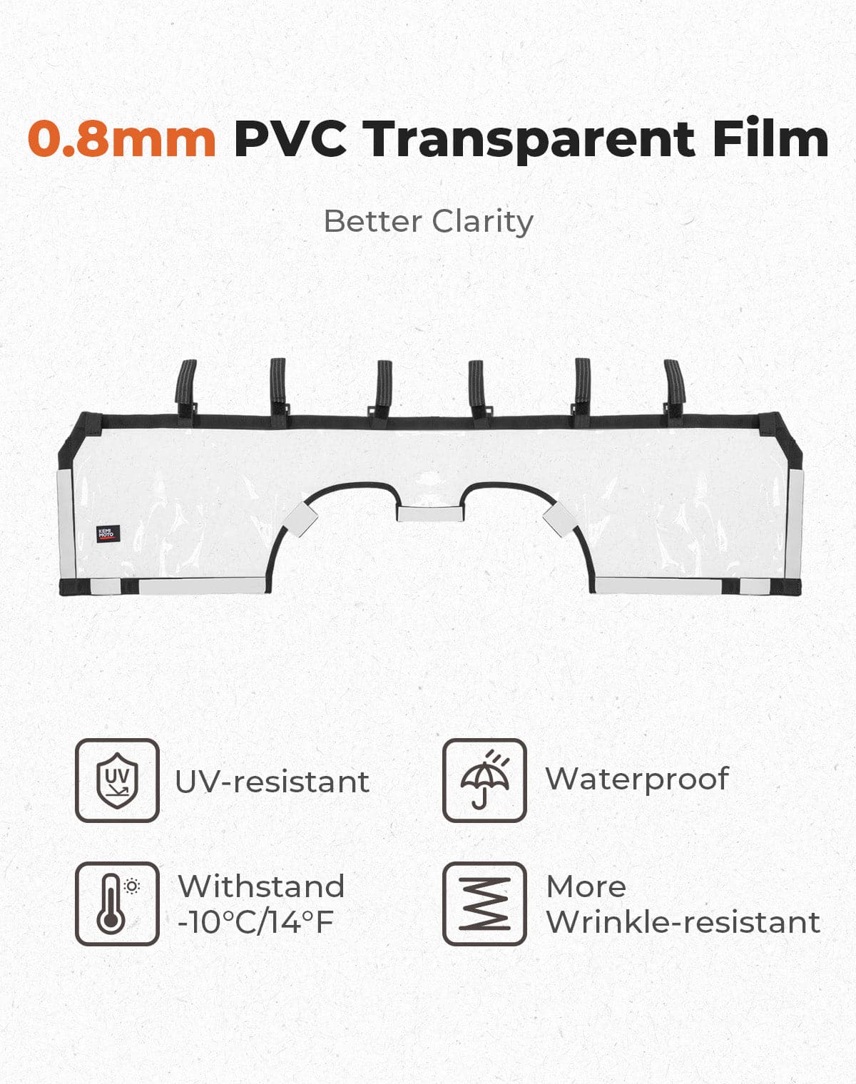 Soft Rear Windshield for Can-Am Maverick R 2024+ - Image 2