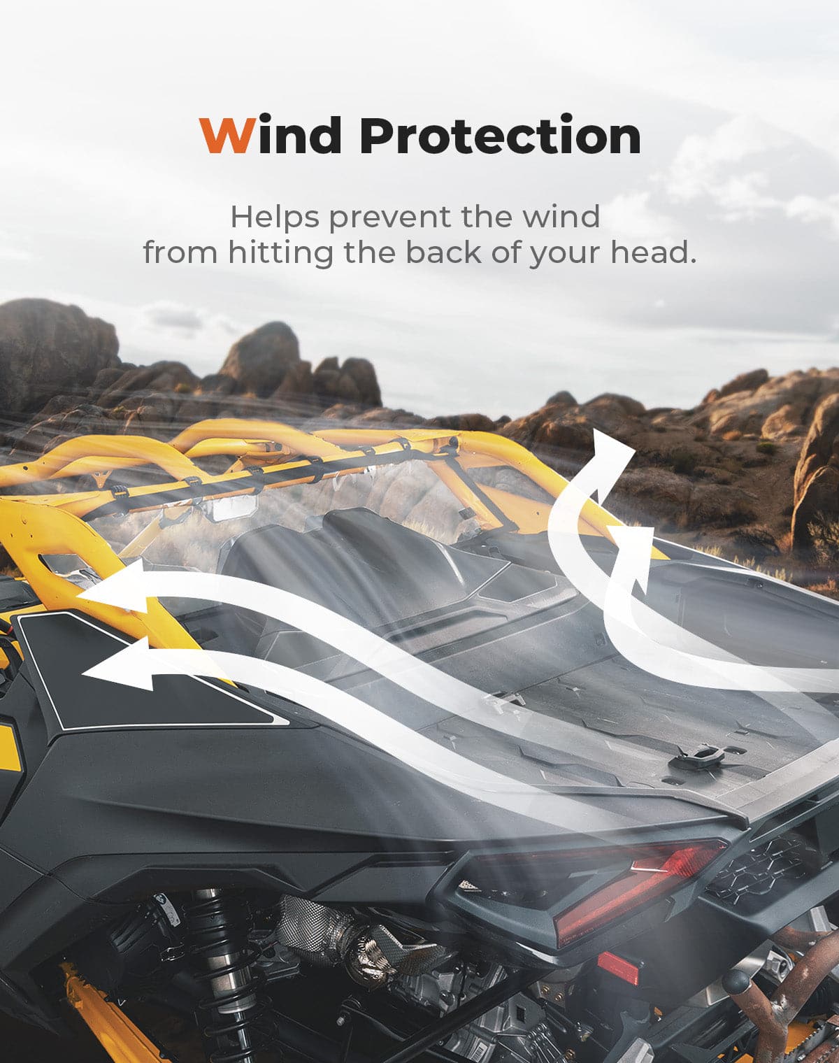 Soft Rear Windshield for Can-Am Maverick R 2024+ - Image 3