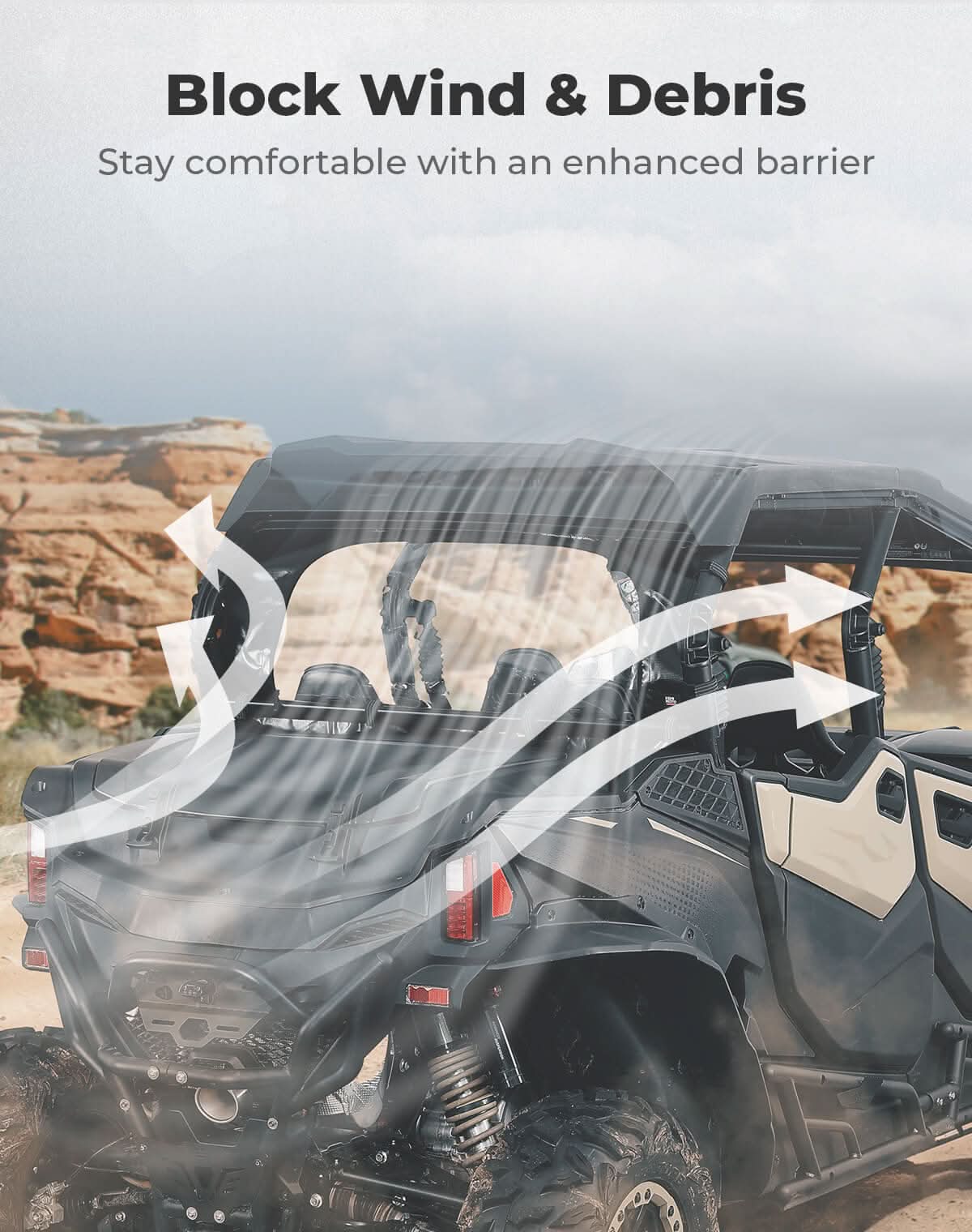 Soft Rear Windshield Roll Up/Down for CFMOTO ZForce 950 2023+ - Image 6