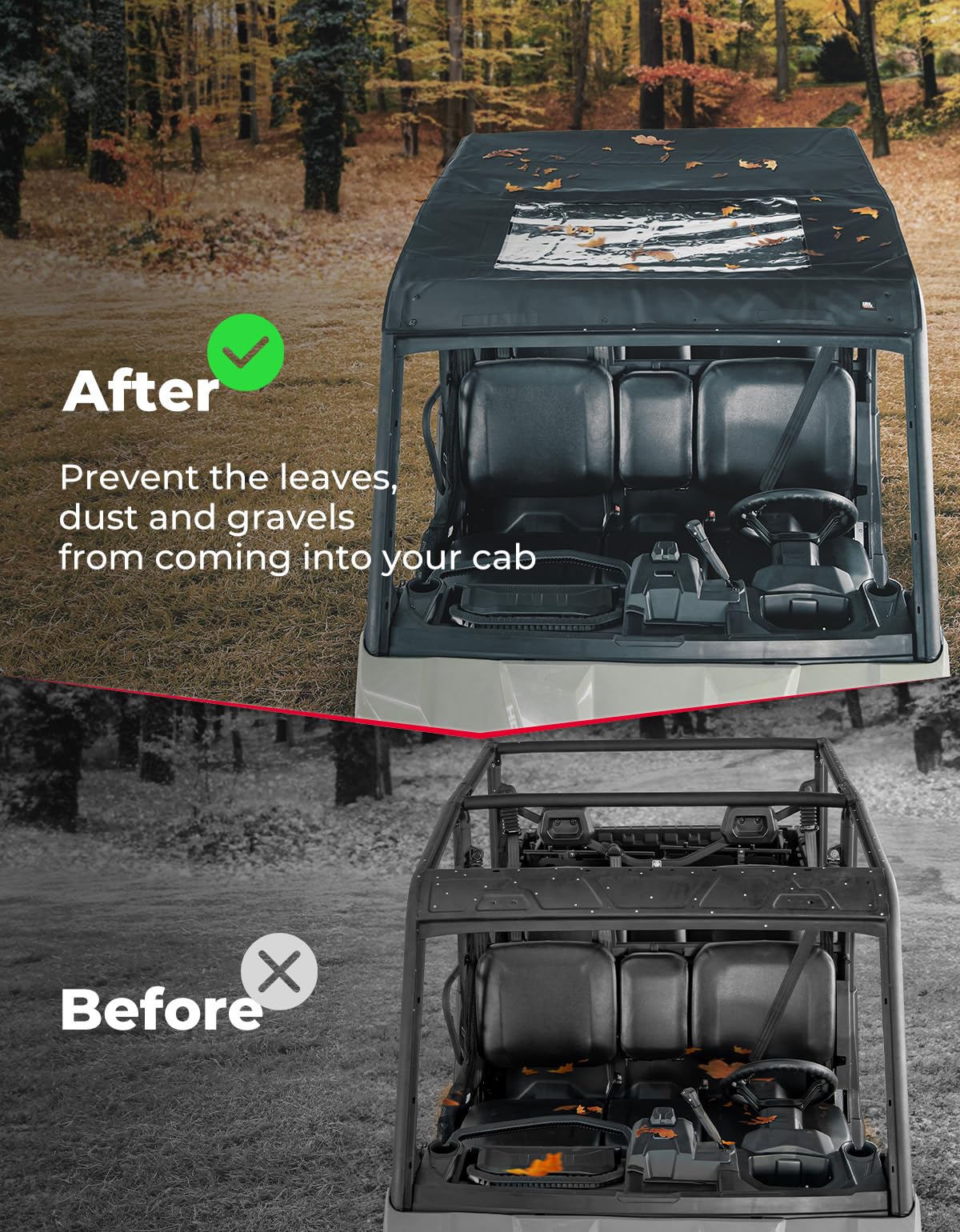 Soft Roof Top for Can-Am Defender Max HD5/8/10 - Image 2