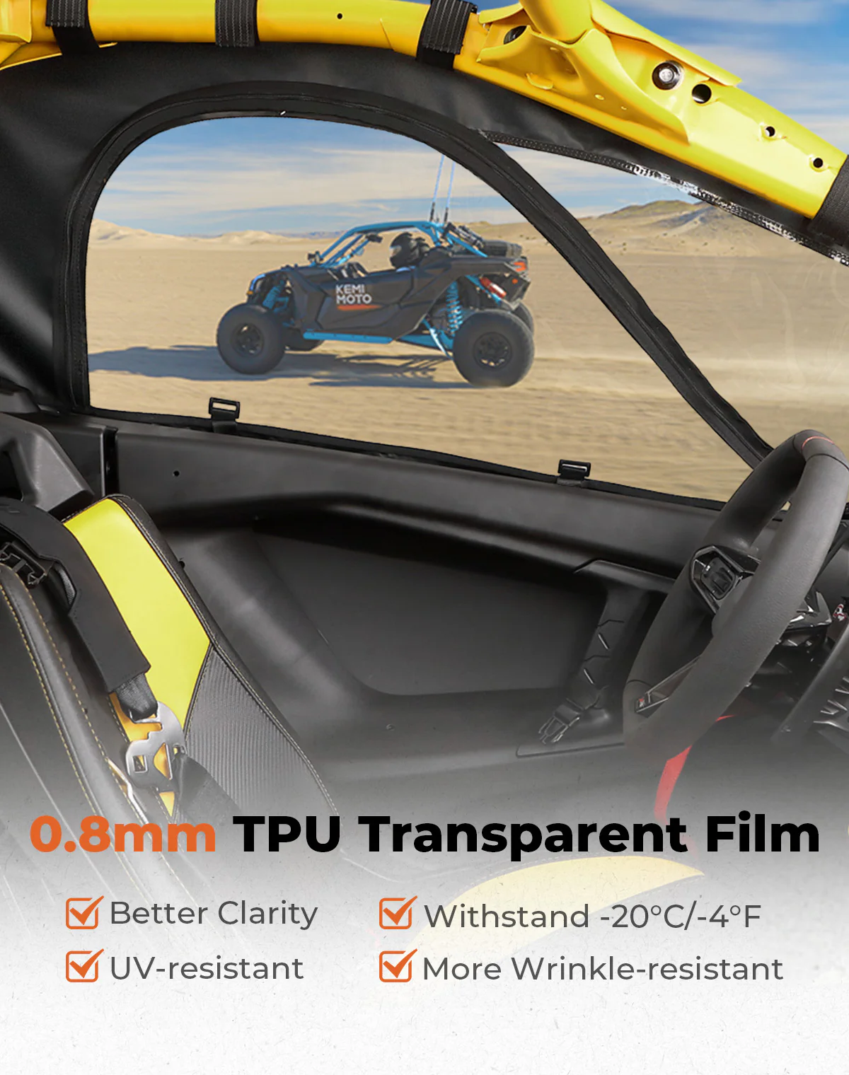 Soft Upper Doors for Can-Am Maverick R 2024+ - Image 2
