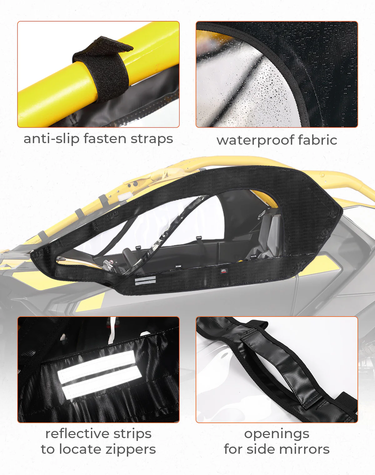 Soft Upper Doors for Can-Am Maverick R 2024+ - Image 5
