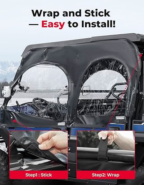 Soft Upper Doors For Kawasaki Mule Pro FXT|DXT 2015-2025 - Image 7