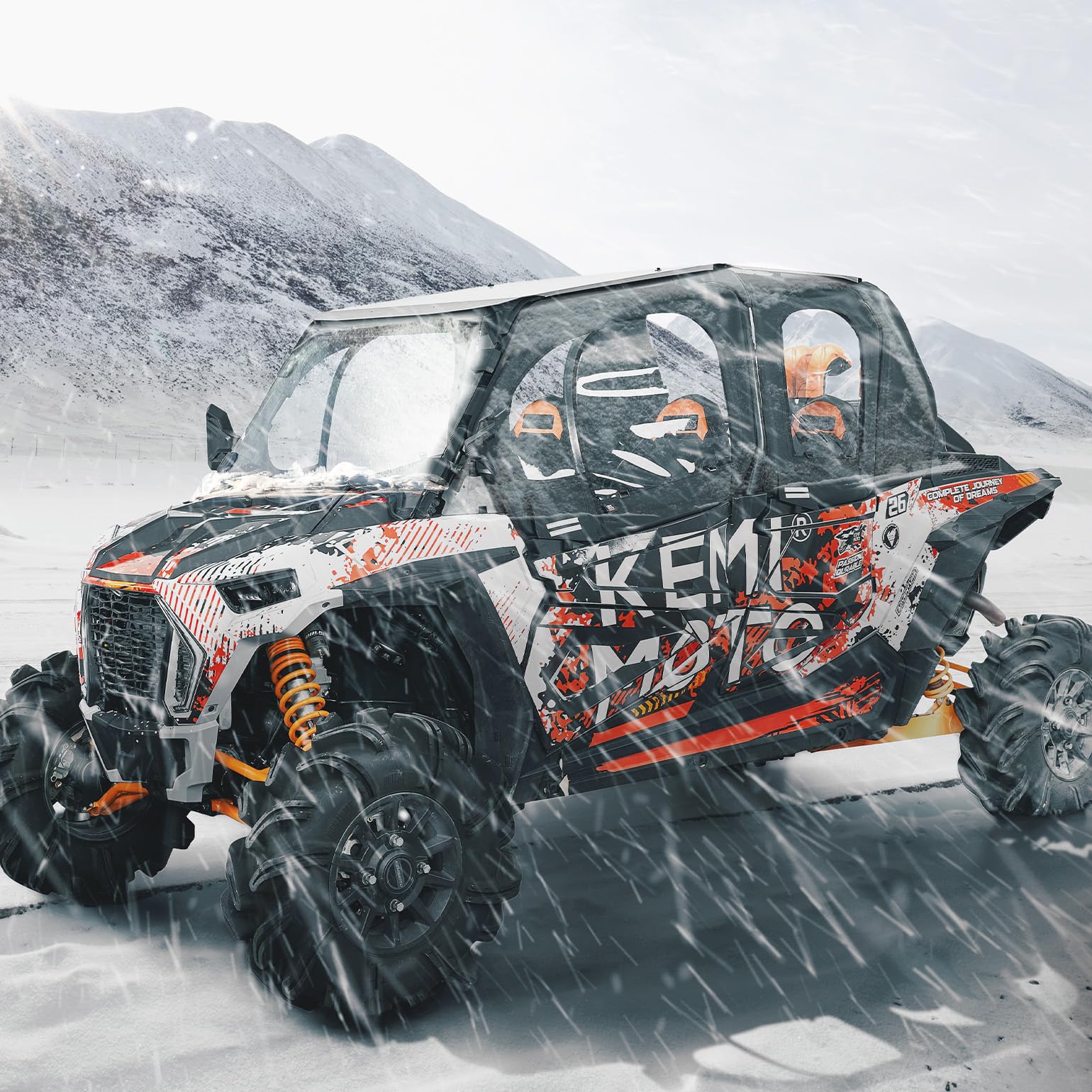 Soft Upper Doors With Metal Door Frame for Polaris RZR XP 4 1000 2019-2023 - Image 7