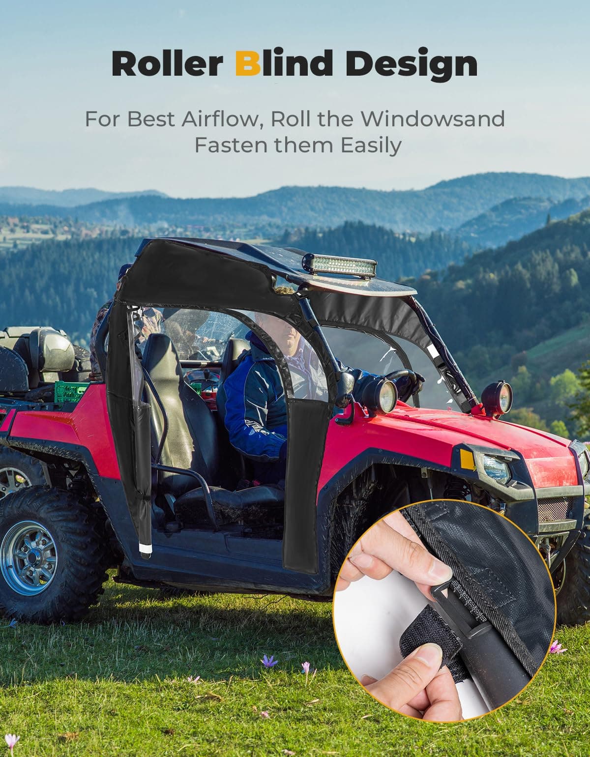 UTV Soft Cab Enclosure for RZR 570/Trail 570/800/S 800/900 - Image 5