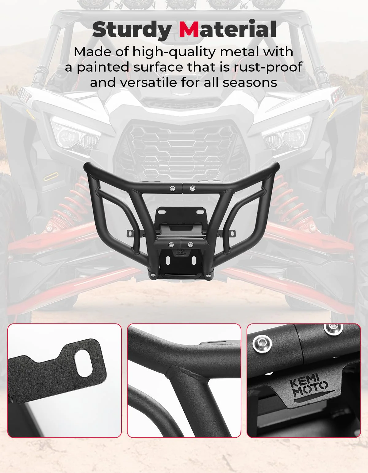 Spotlight Ready Front Bumper for Can-Am Maverick X3/X3 MAX - Image 5
